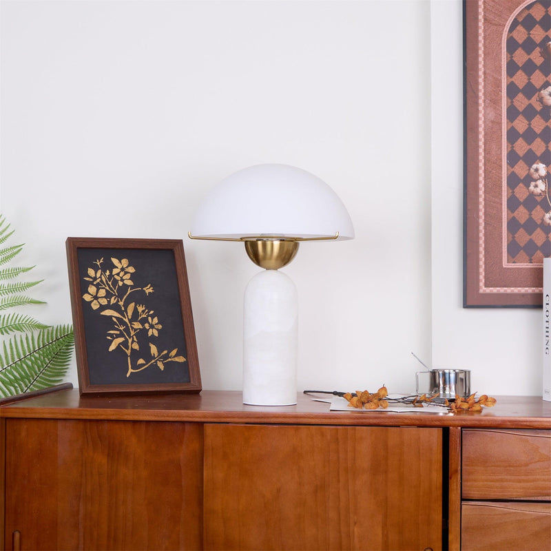 Peono Alabaster Table Lamp-DWHOME