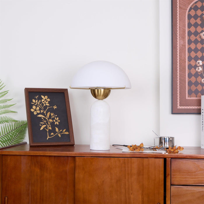 Peono Alabaster Table Lamp-DWHOME
