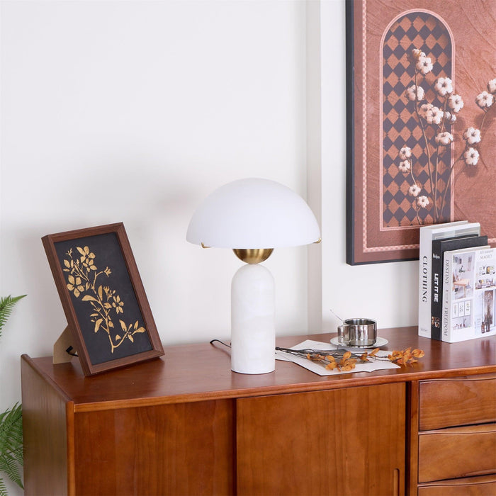 Peono Alabaster Table Lamp-DWHOME
