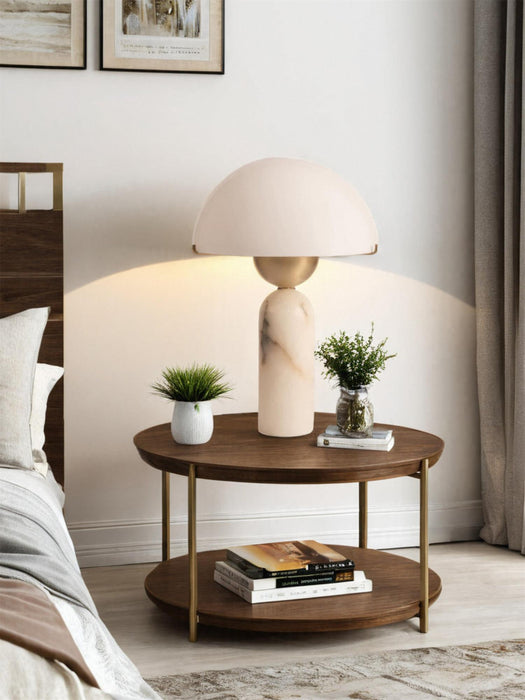 Peono Alabaster Table Lamp-DWHOME