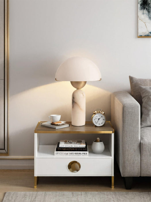 Peono Alabaster Table Lamp-DWHOME