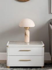 Peono Alabaster Table Lamp-DWHOME