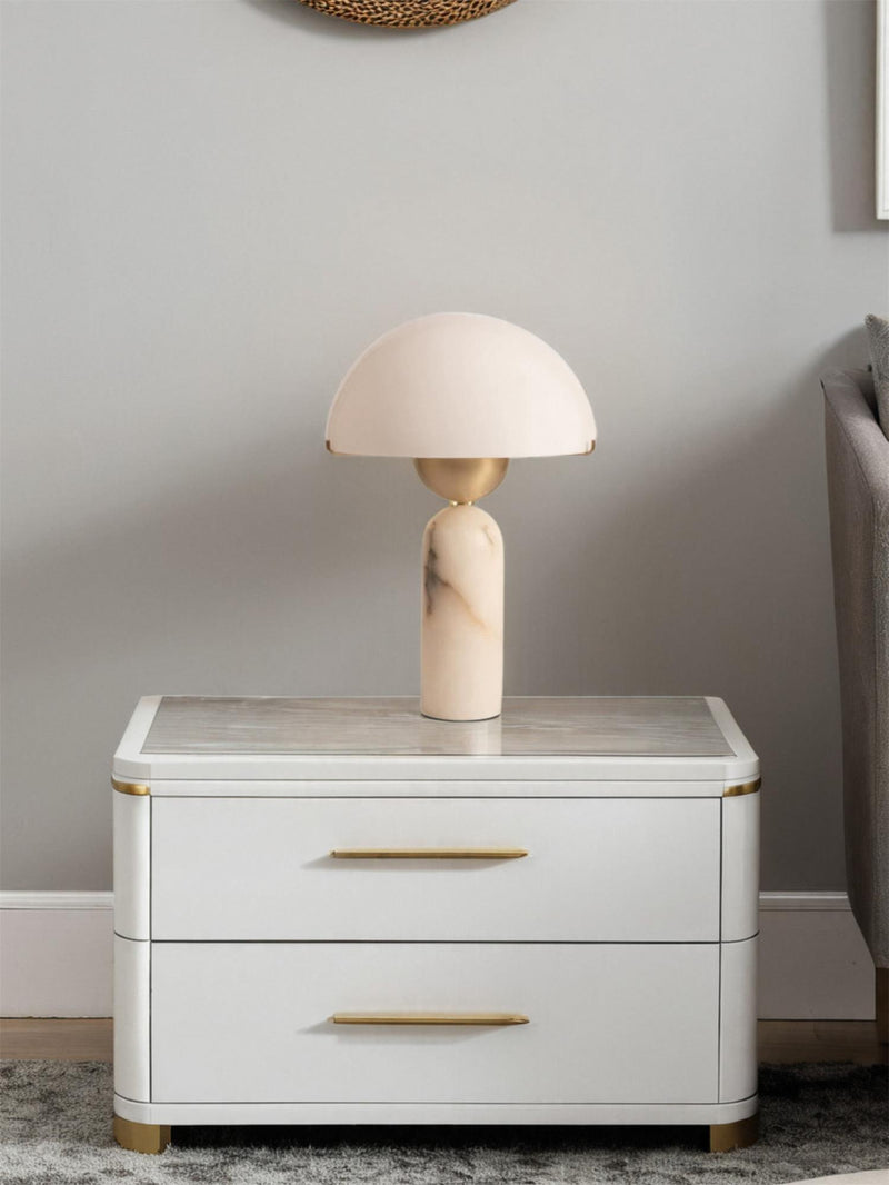 Peono Alabaster Table Lamp-DWHOME
