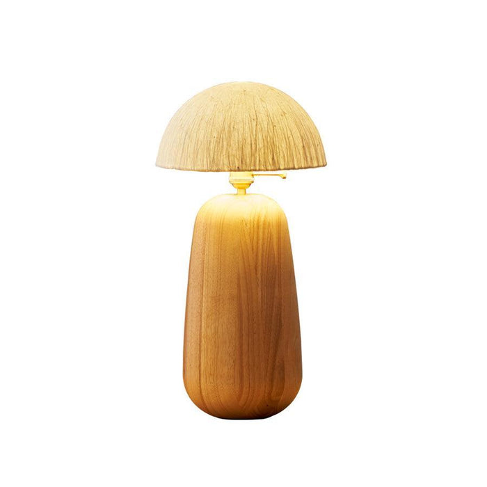 Percy Oak Table Lamp-DWHOME