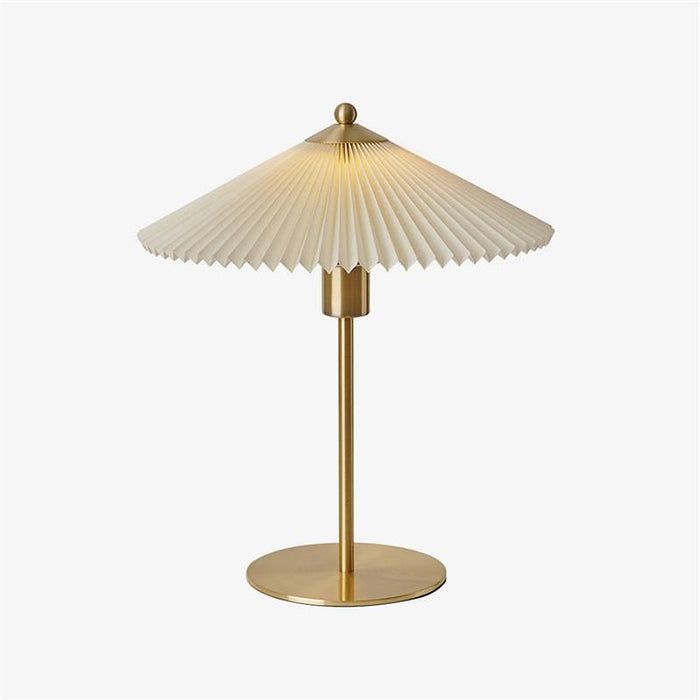 Perla Pleated Table Lamp-DWHOME