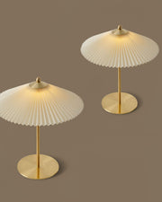 Perla Pleated Table Lamp-DWHOME