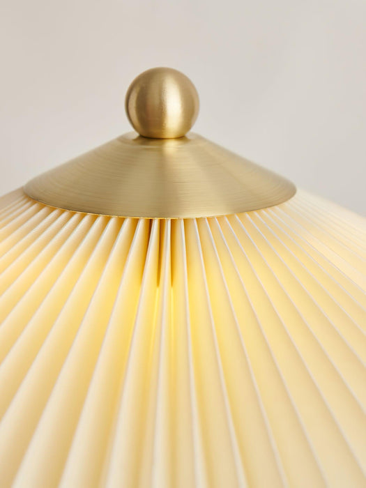 Perla Pleated Table Lamp-DWHOME