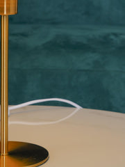 Perla Pleated Table Lamp-DWHOME