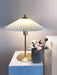 Perla Pleated Table Lamp-DWHOME