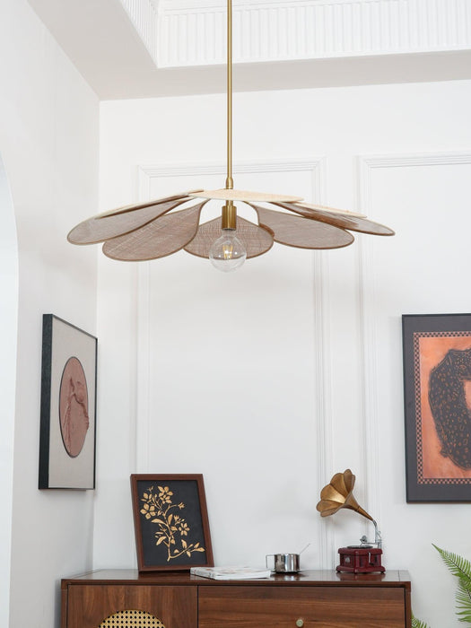 Petals Bloom Rattan Pendant Lamp-DWHOME