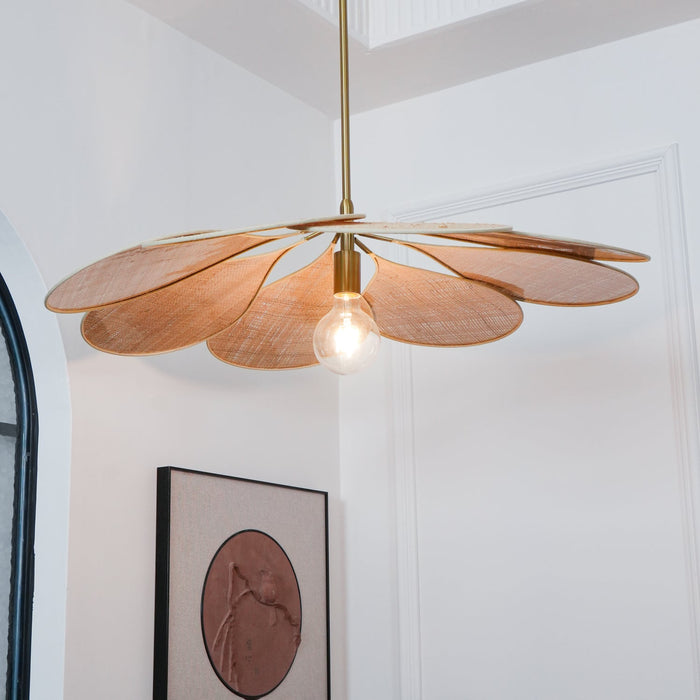 Petals Bloom Rattan Pendant Lamp.