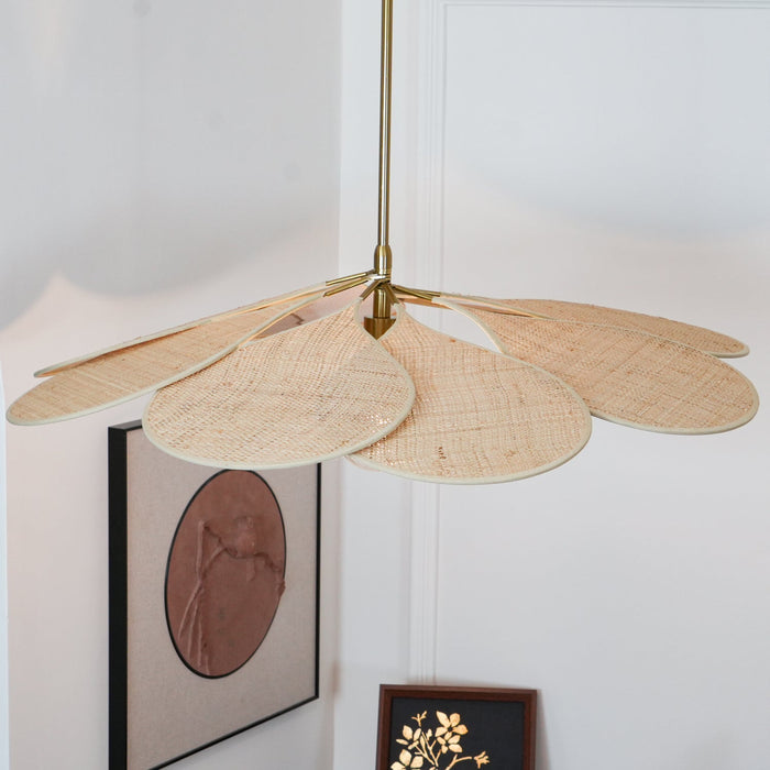 Petals Bloom Rattan Pendant Lamp.