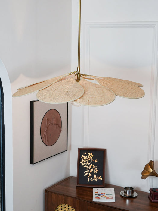 Petals Bloom Rattan Pendant Lamp.