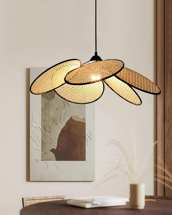 Petals Rattan Pendant Lamp.