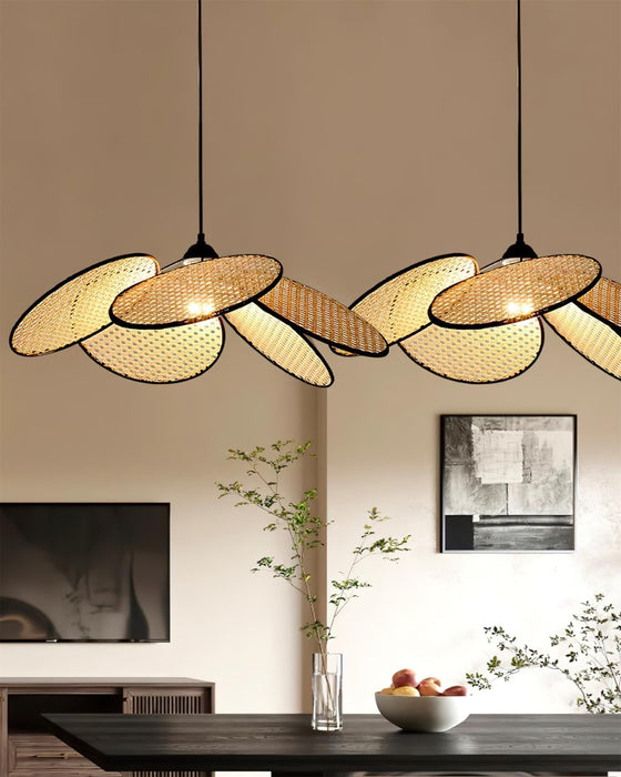 Petals Rattan Pendant Lamp.