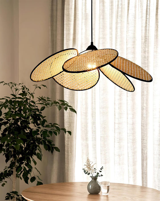 Petals Rattan Pendant Lamp.