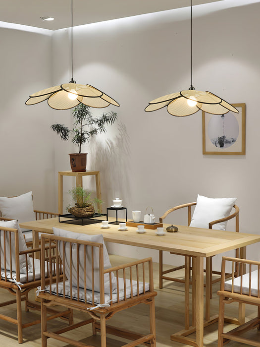 Petals Rattan Pendant Lamp.