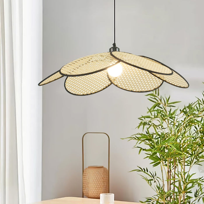 Petals Rattan Pendant Lamp.