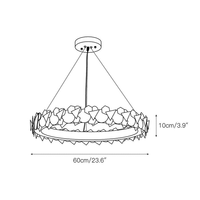 Philomenos Halo Chandelier-DWHOME