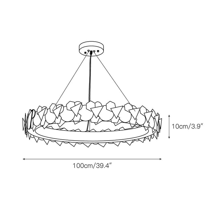 Philomenos Halo Chandelier-DWHOME