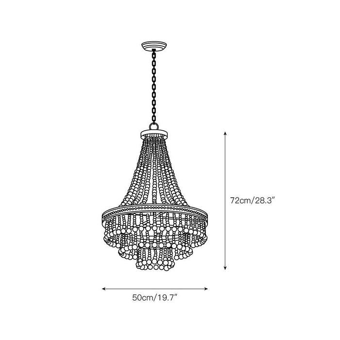 Pia Large Chandelier-DWHOME