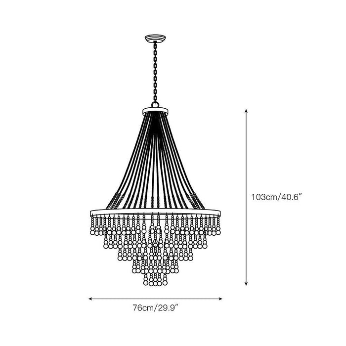 Pia Large Chandelier-DWHOME