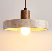 Piedra Travertine Pendant Light-DWHOME
