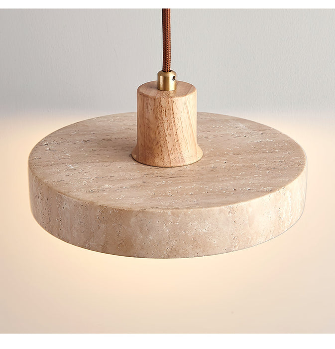 Piedra Travertine Pendant Light-DWHOME