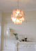 Pink Murano Disc Glass Chandelier-DWHOME