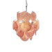 Pink Murano Disc Glass Chandelier-DWHOME