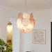 Pink Murano Disc Glass Chandelier-DWHOME