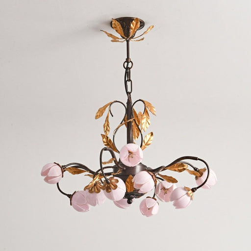 Pink Tulip Chandelier-DWHOME
