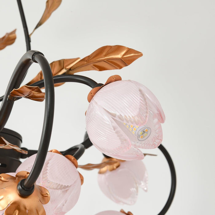 Pink Tulip Chandelier-DWHOME