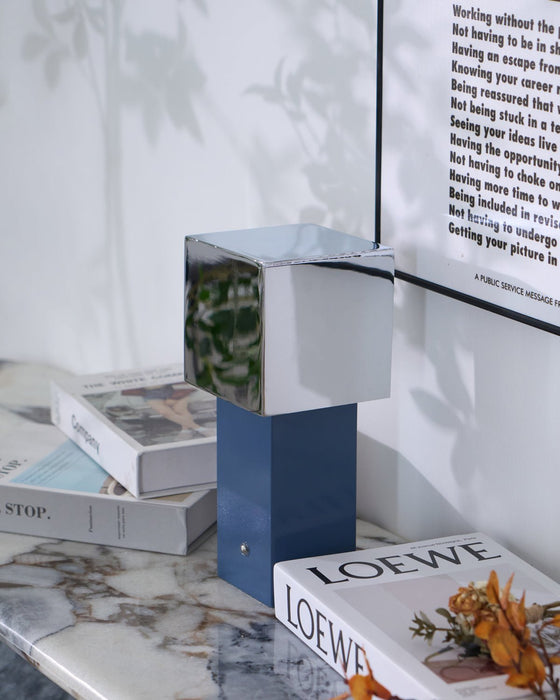 Cubic Accent Portable Table Lamp-DWHOME