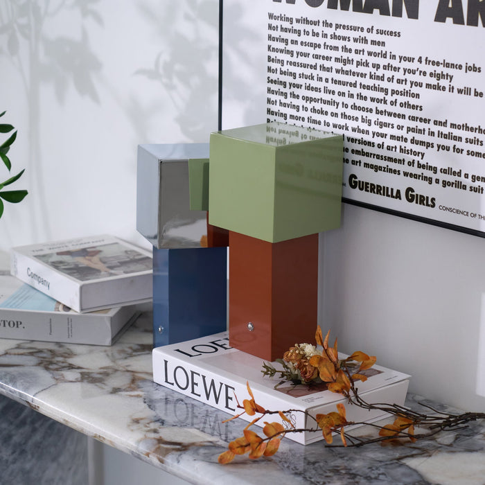 Cubic Accent Portable Table Lamp-DWHOME
