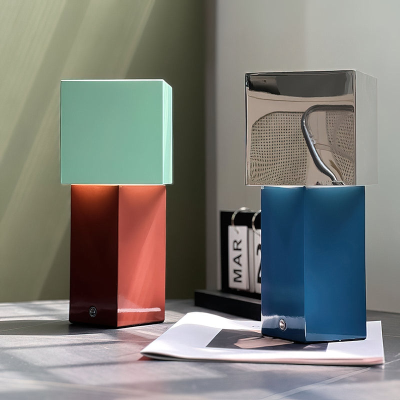 Cubic Accent Portable Table Lamp-DWHOME