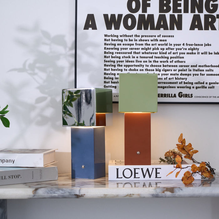 Cubic Accent Portable Table Lamp-DWHOME