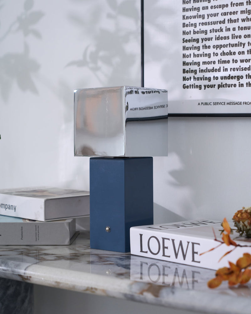 Cubic Accent Portable Table Lamp-DWHOME