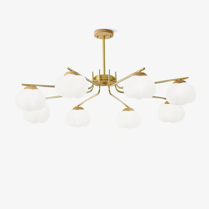 Plastic Cotton Balls Chandelier - DWHOME