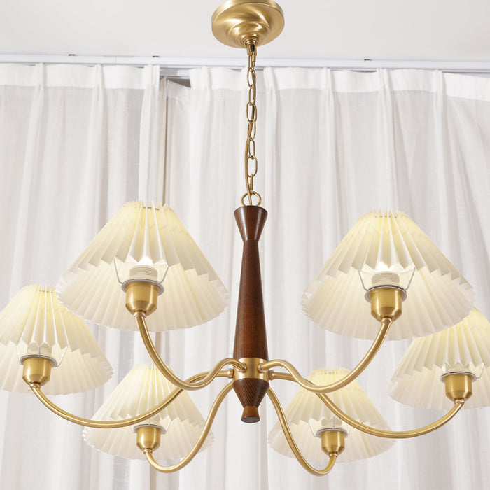 Pleated Chandelier