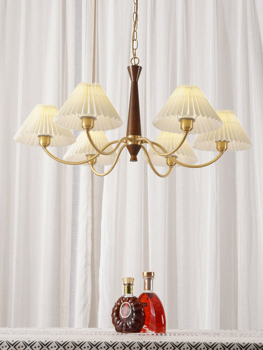 Pleated Chandelier.