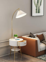 Pleated Arc Floor Light-DWHOME