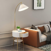Pleated Arc Floor Light-DWHOME