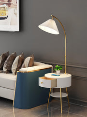 Pleated Arc Floor Light-DWHOME