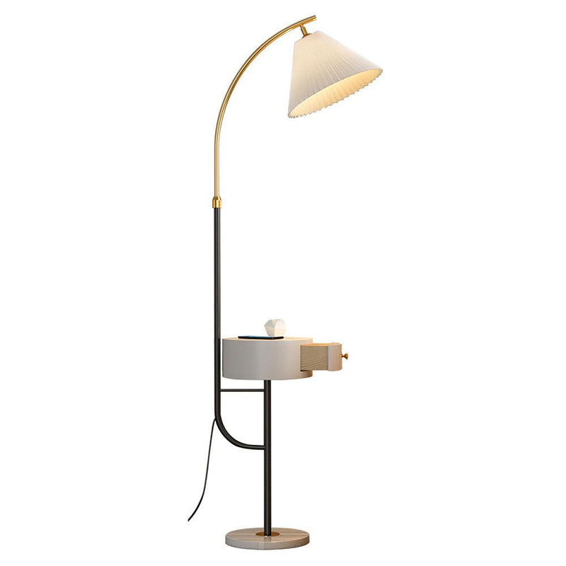 Pleated Arc Floor Light-DWHOME
