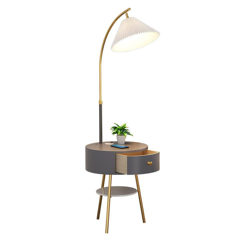 Pleated Arc Floor Light-DWHOME