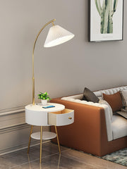 Pleated Arc Floor Light-DWHOME