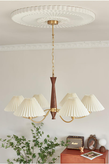 Pleated Chandelier.