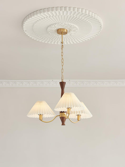 Pleated Chandelier.