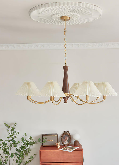 Pleated Chandelier.